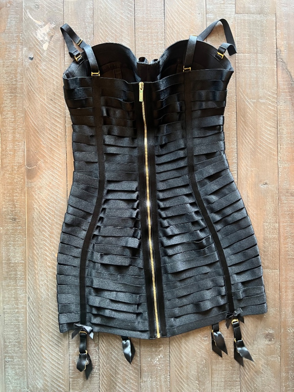 Bordelle Angela Strap Dress – Black – Circa 2010 – Rare Luxury Lingerie - Picture 3 of 9